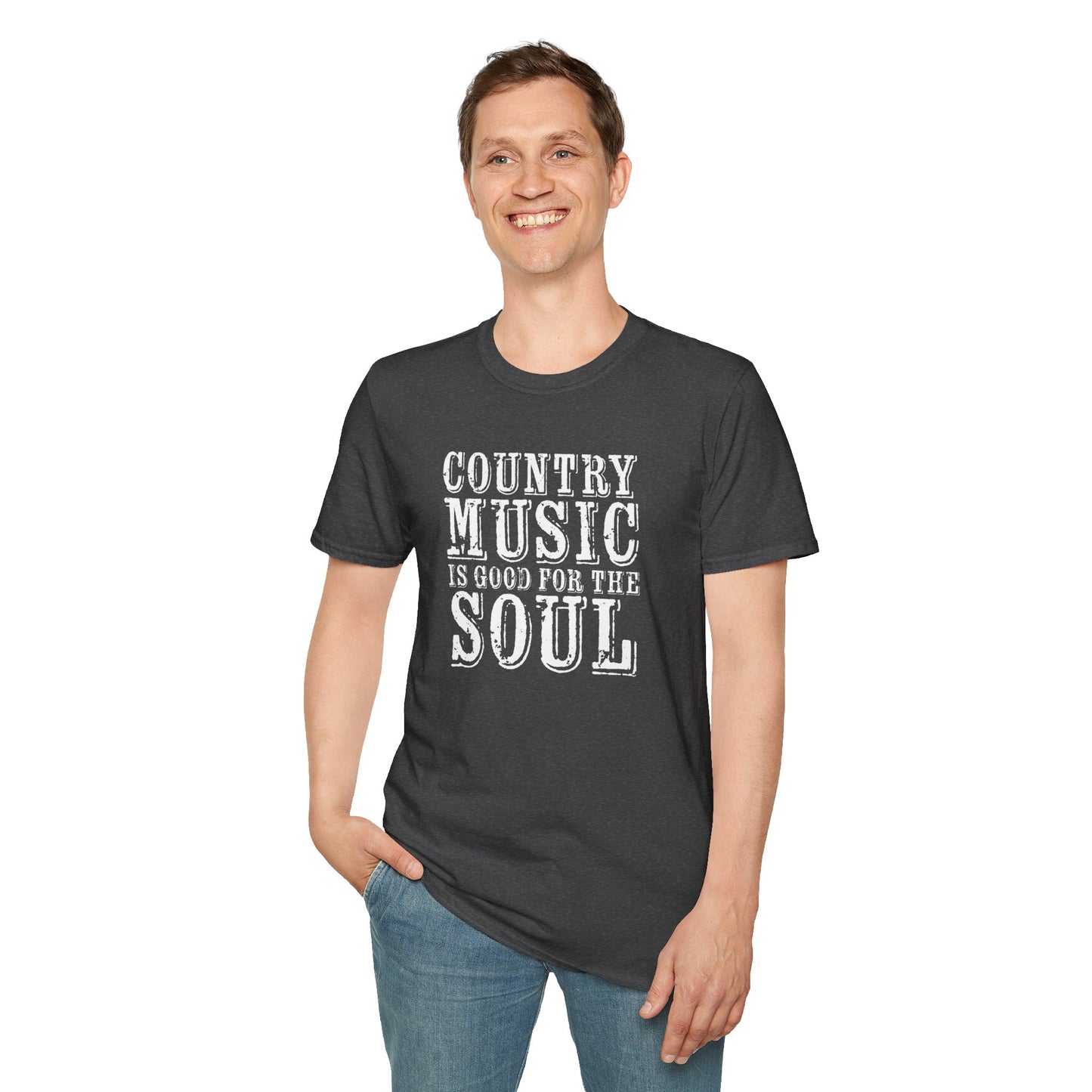 Country Music Is Good For the SoulUnisex Softstyle T-Shirt