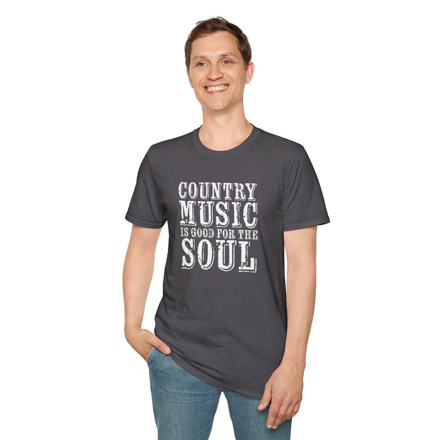Country Music Is Good For the SoulUnisex Softstyle T-Shirt
