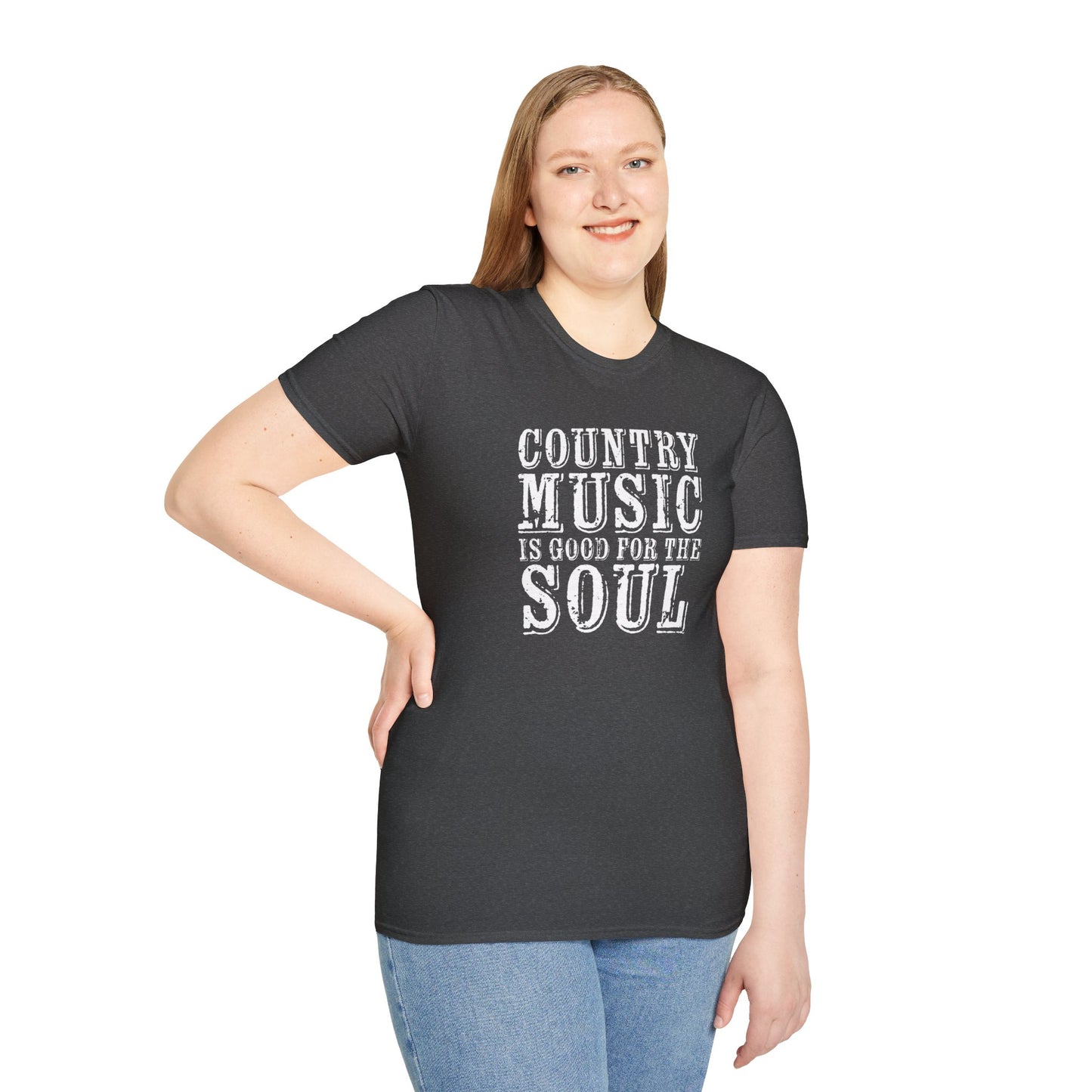 Country Music Is Good For the SoulUnisex Softstyle T-Shirt