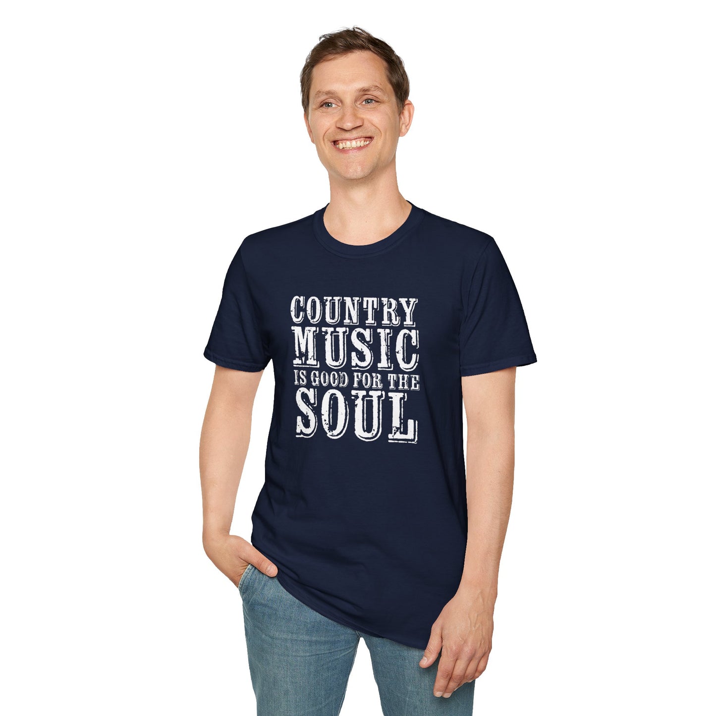 Country Music Is Good For the SoulUnisex Softstyle T-Shirt