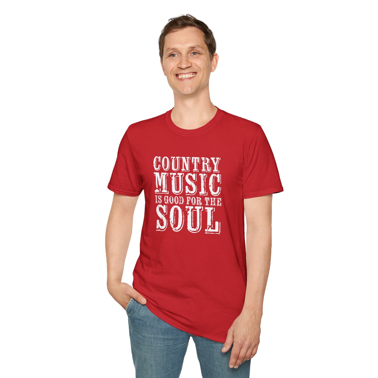 Country Music Is Good For the SoulUnisex Softstyle T-Shirt