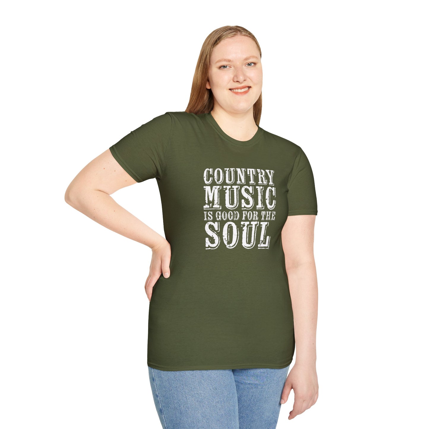 Country Music Is Good For the SoulUnisex Softstyle T-Shirt