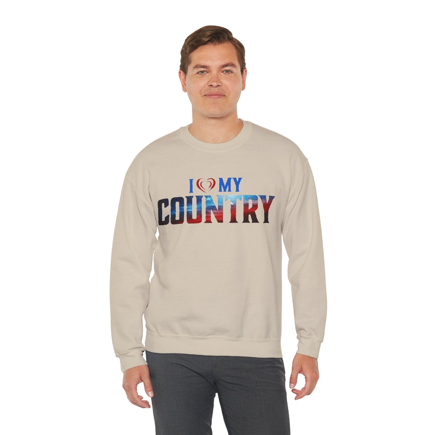I Love My Country Crewneck Sweatshirt