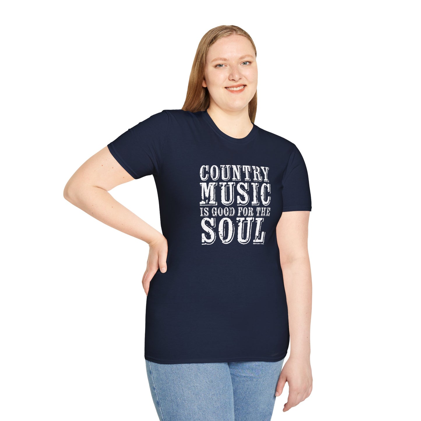 Country Music Is Good For the SoulUnisex Softstyle T-Shirt