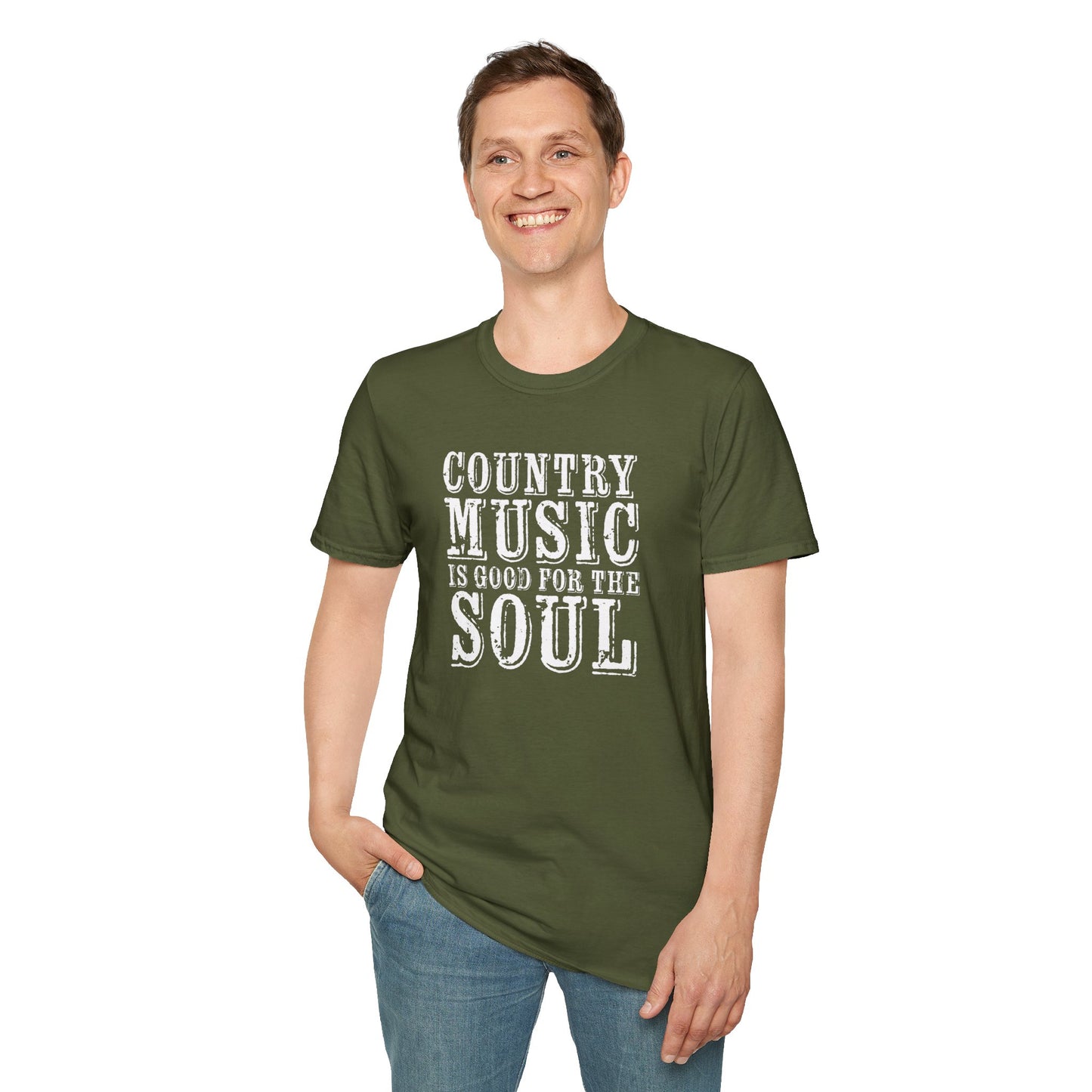 Country Music Is Good For the SoulUnisex Softstyle T-Shirt