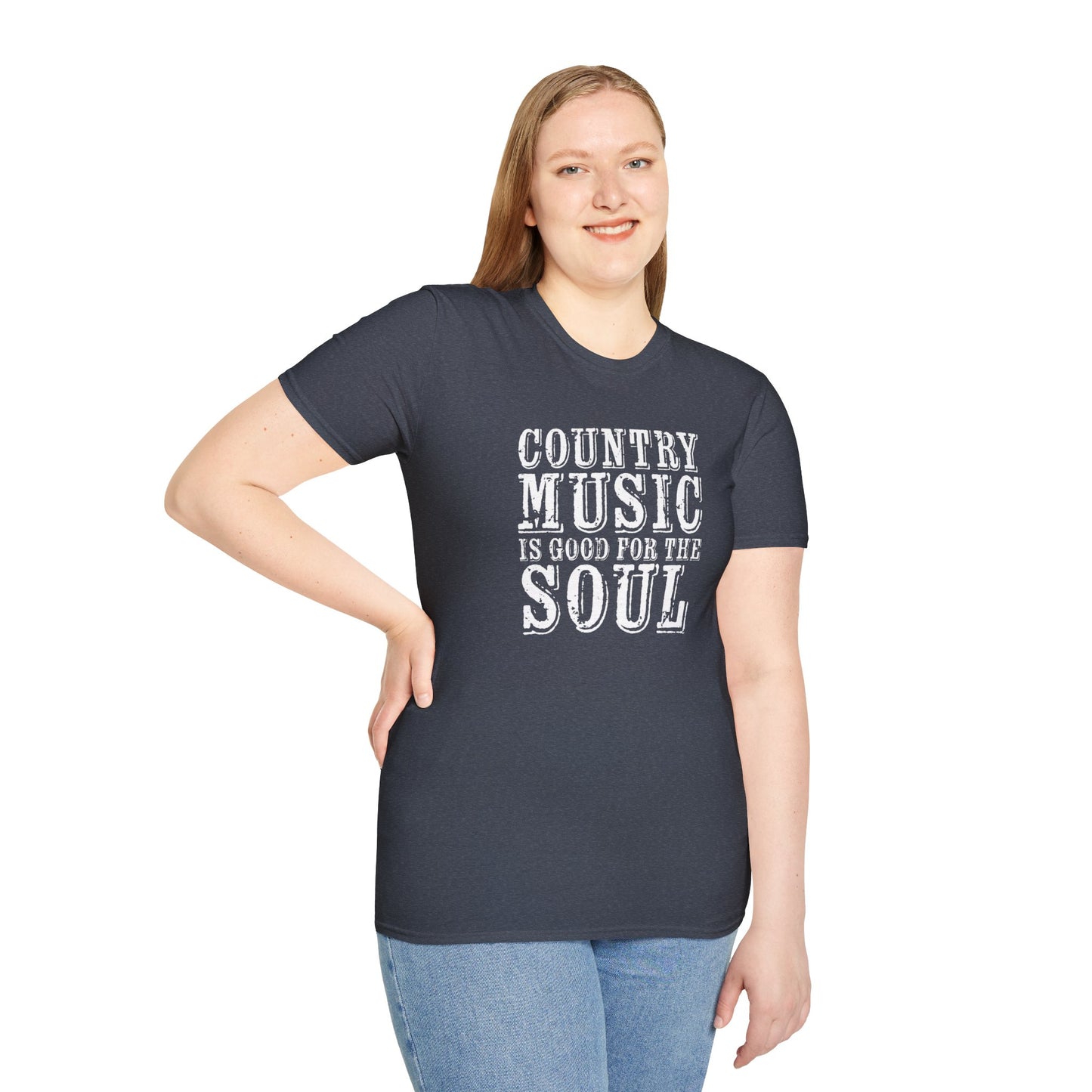 Country Music Is Good For the SoulUnisex Softstyle T-Shirt