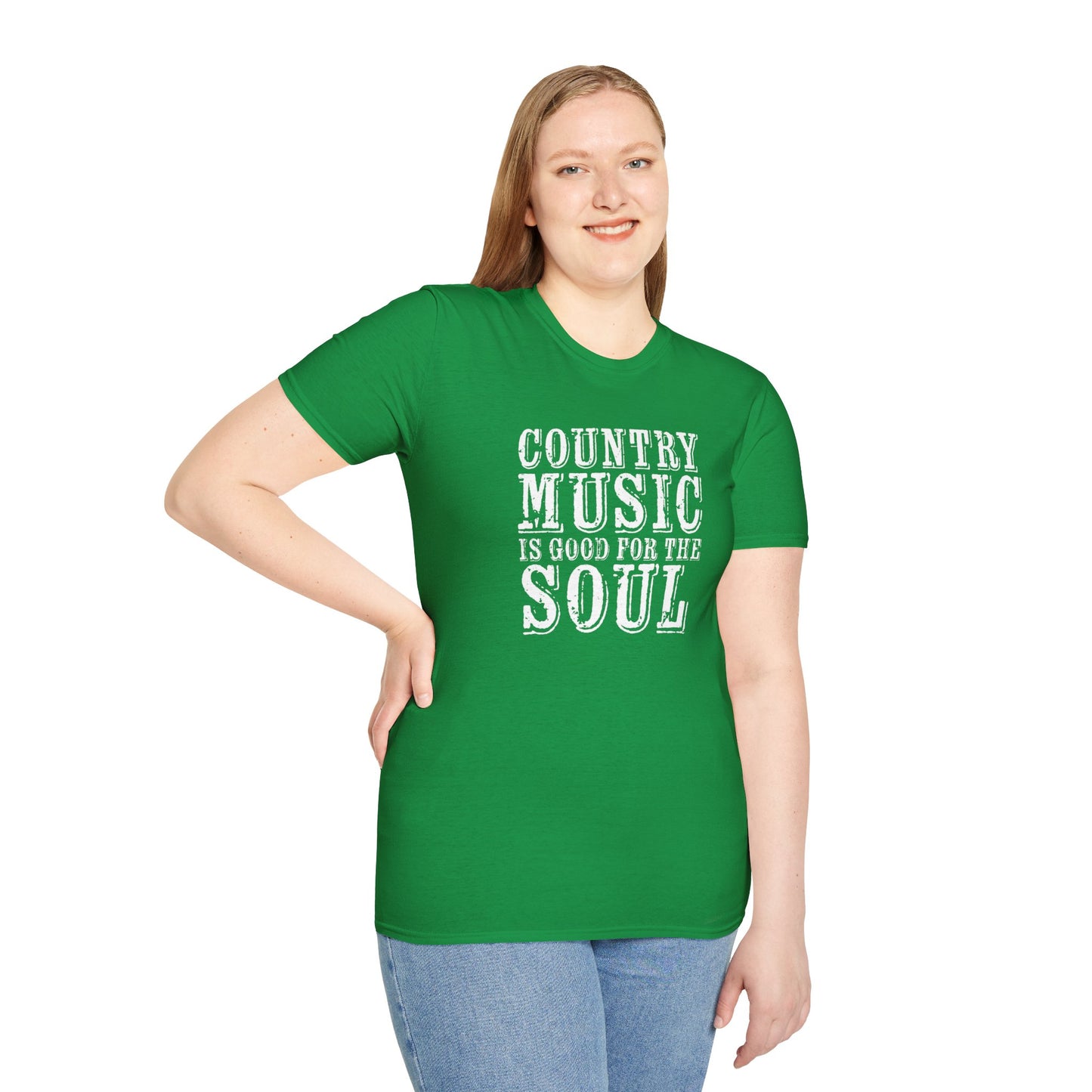 Country Music Is Good For the SoulUnisex Softstyle T-Shirt
