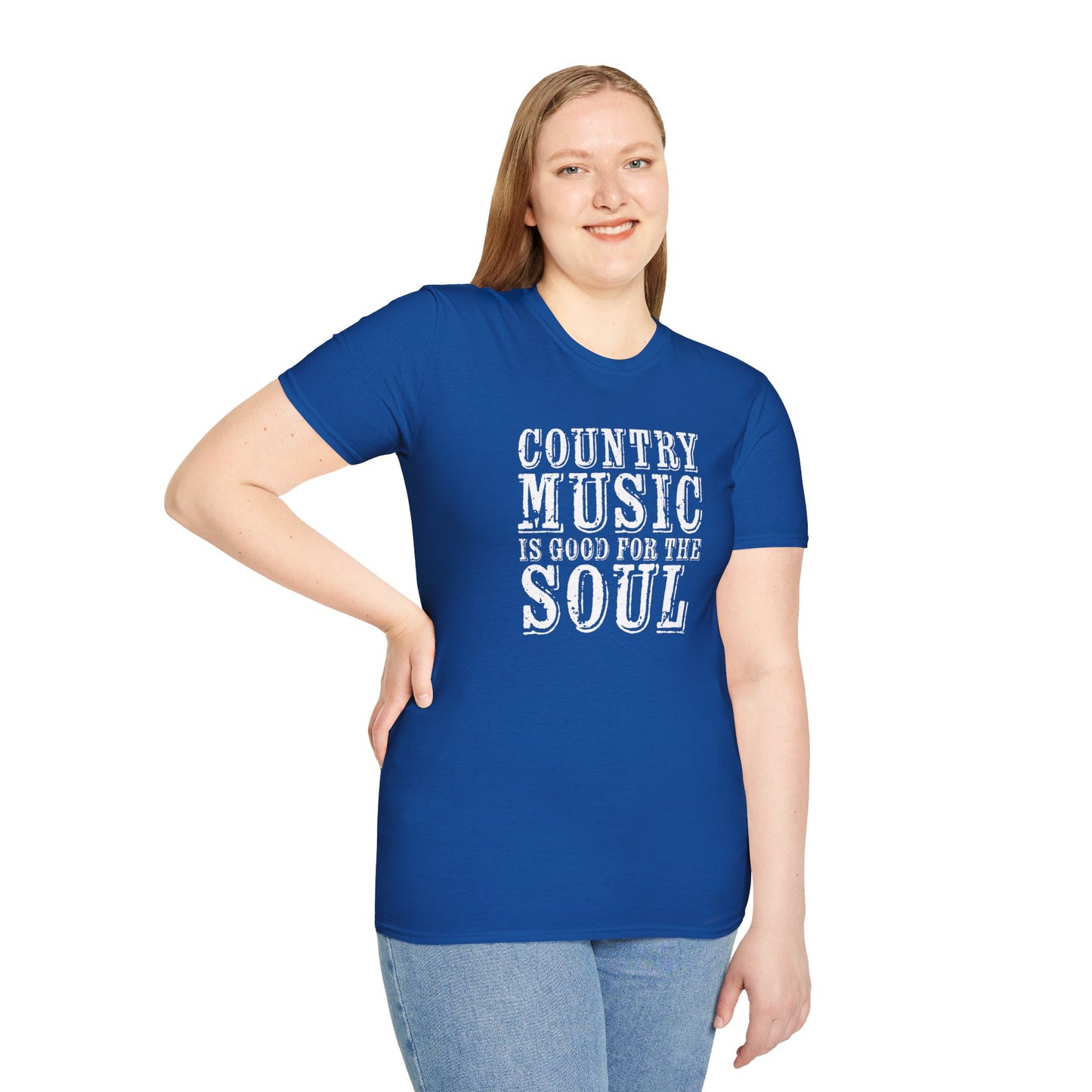 Country Music Is Good For the SoulUnisex Softstyle T-Shirt