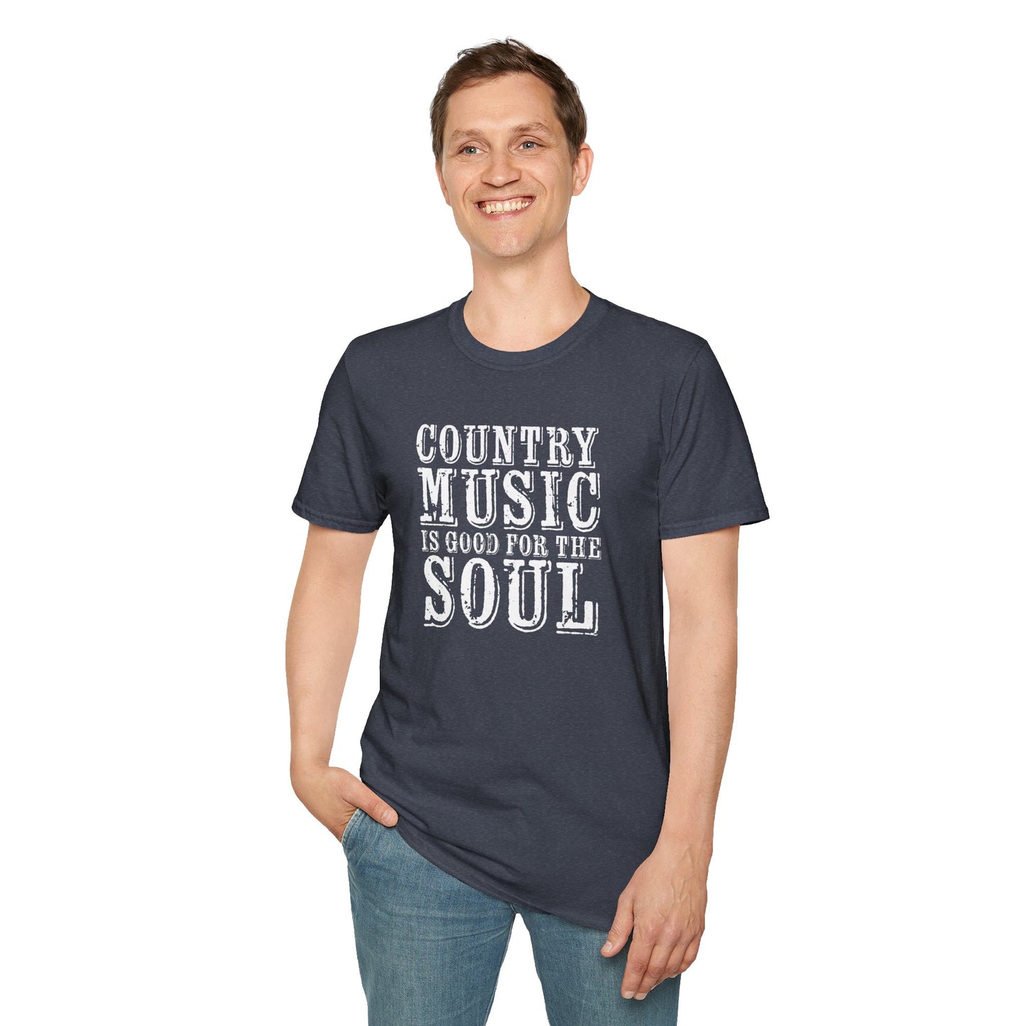 Country Music Is Good For the SoulUnisex Softstyle T-Shirt