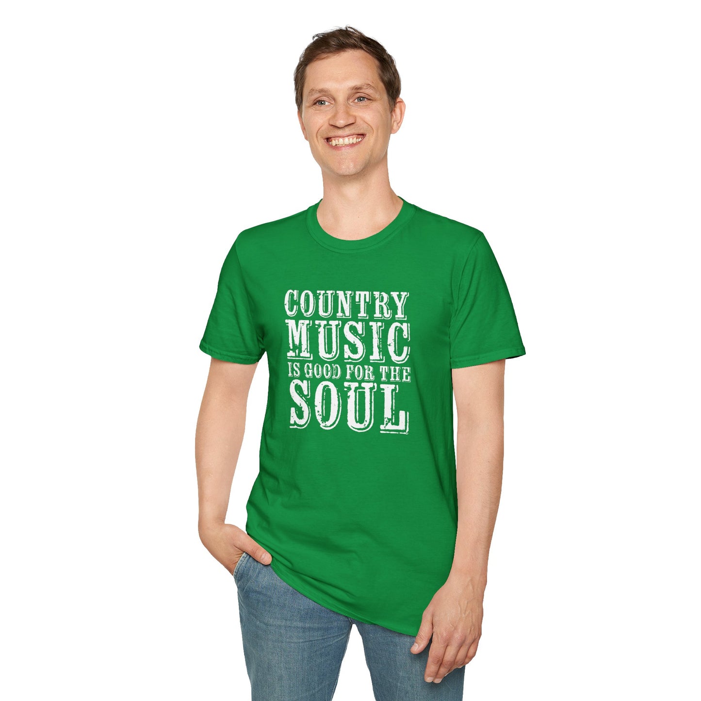 Country Music Is Good For the SoulUnisex Softstyle T-Shirt