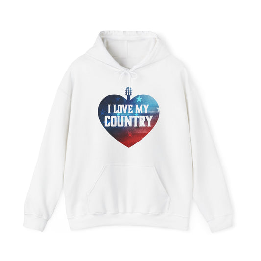 I Love My Country Hooded Sweatshirt