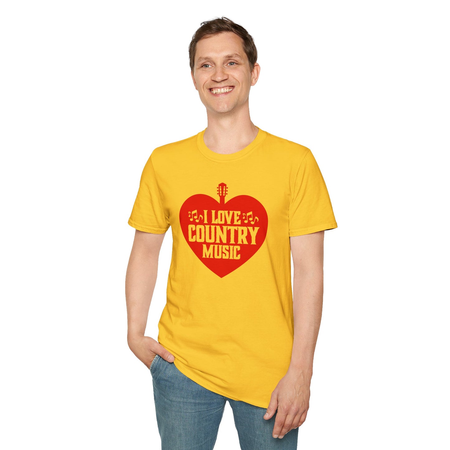 I Love Country Music Unisex Softstyle T-Shirt