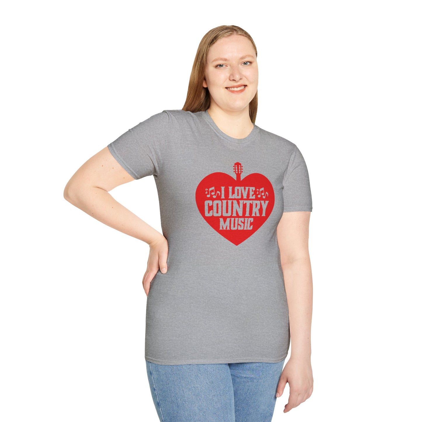 I Love Country Music Unisex Softstyle T-Shirt