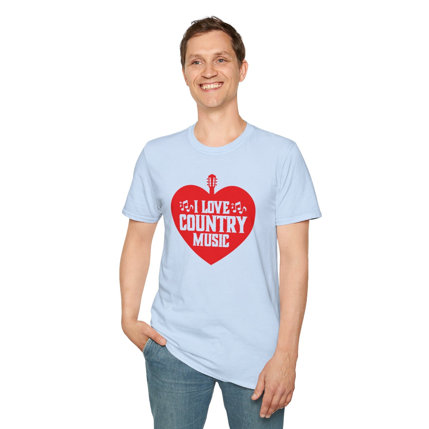 I Love Country Music Unisex Softstyle T-Shirt