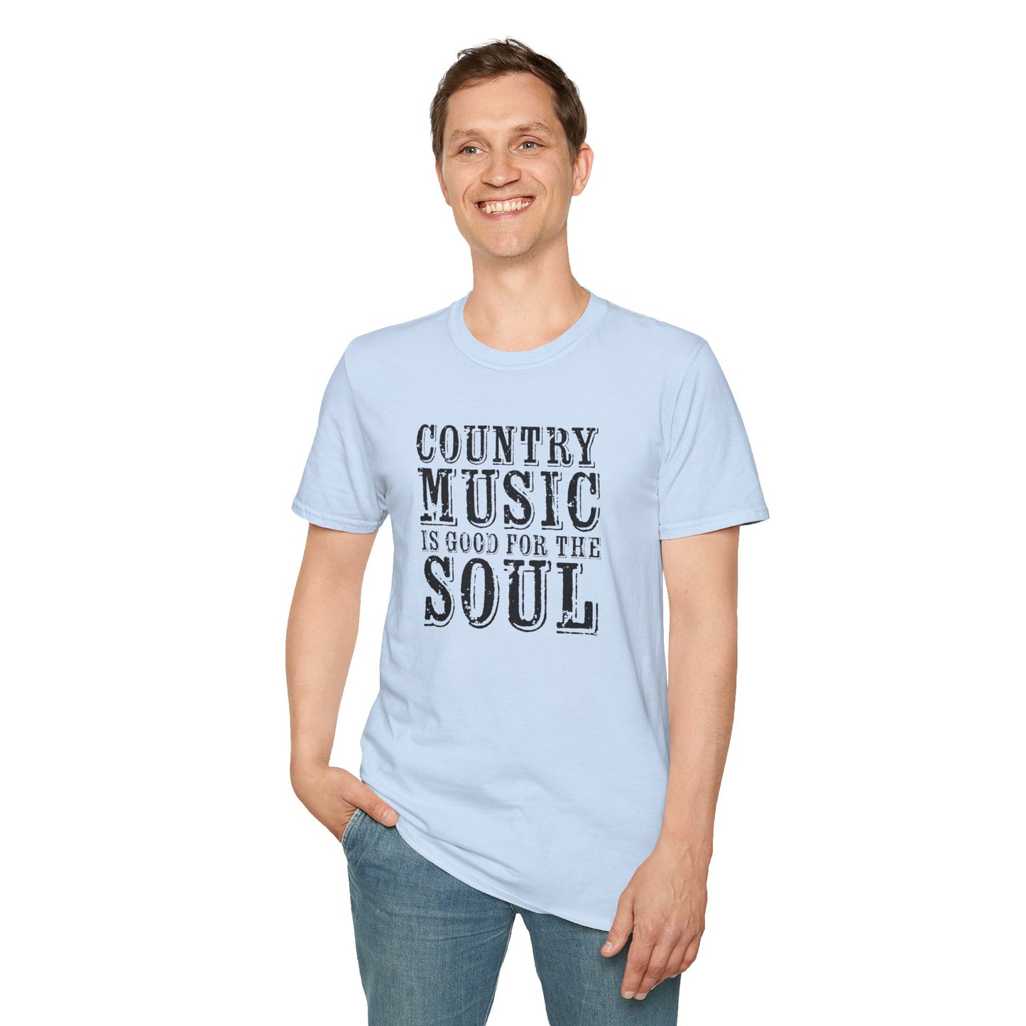 Country Music Is Good For The Soul Unisex Softstyle T-Shirt