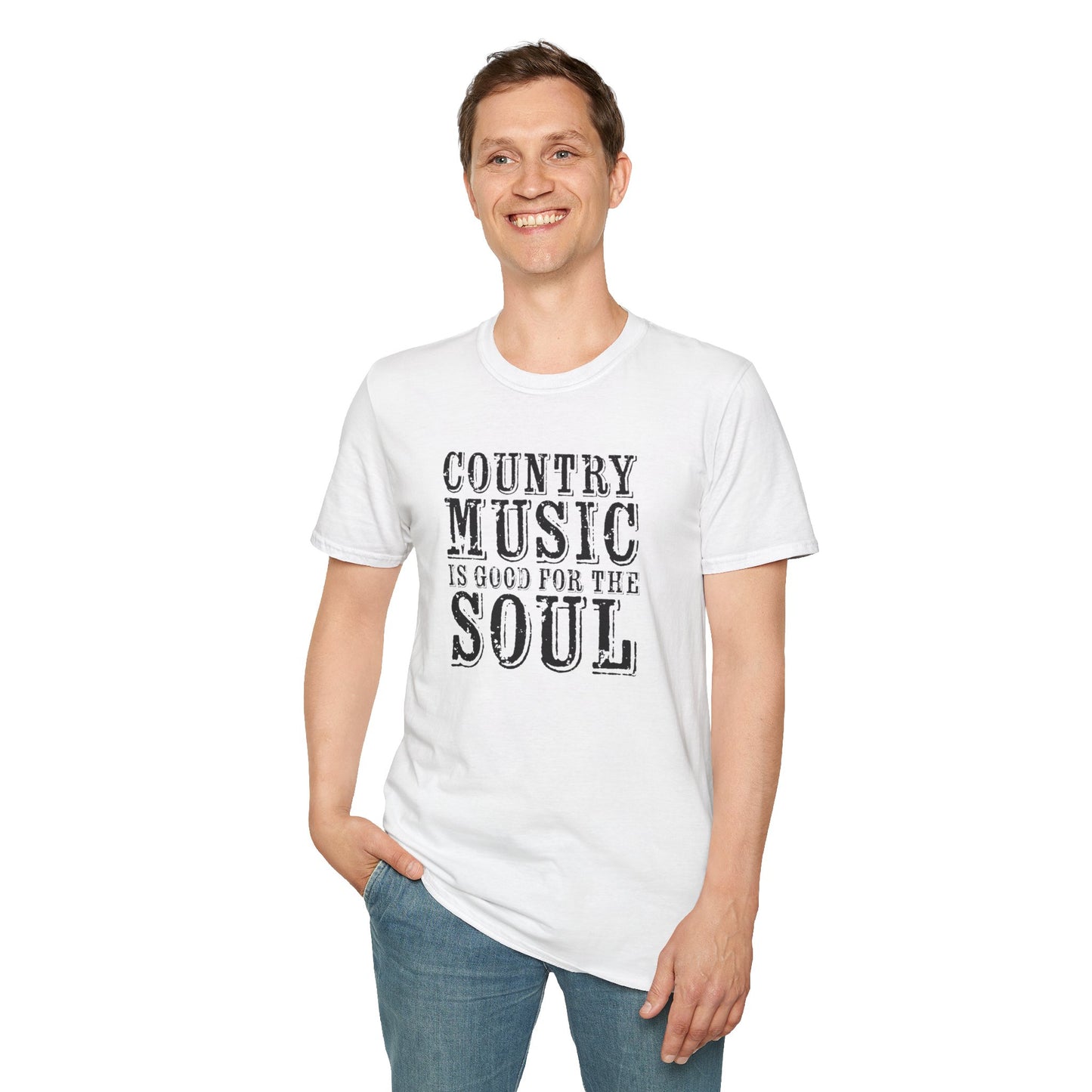 Country Music Is Good For The Soul Unisex Softstyle T-Shirt