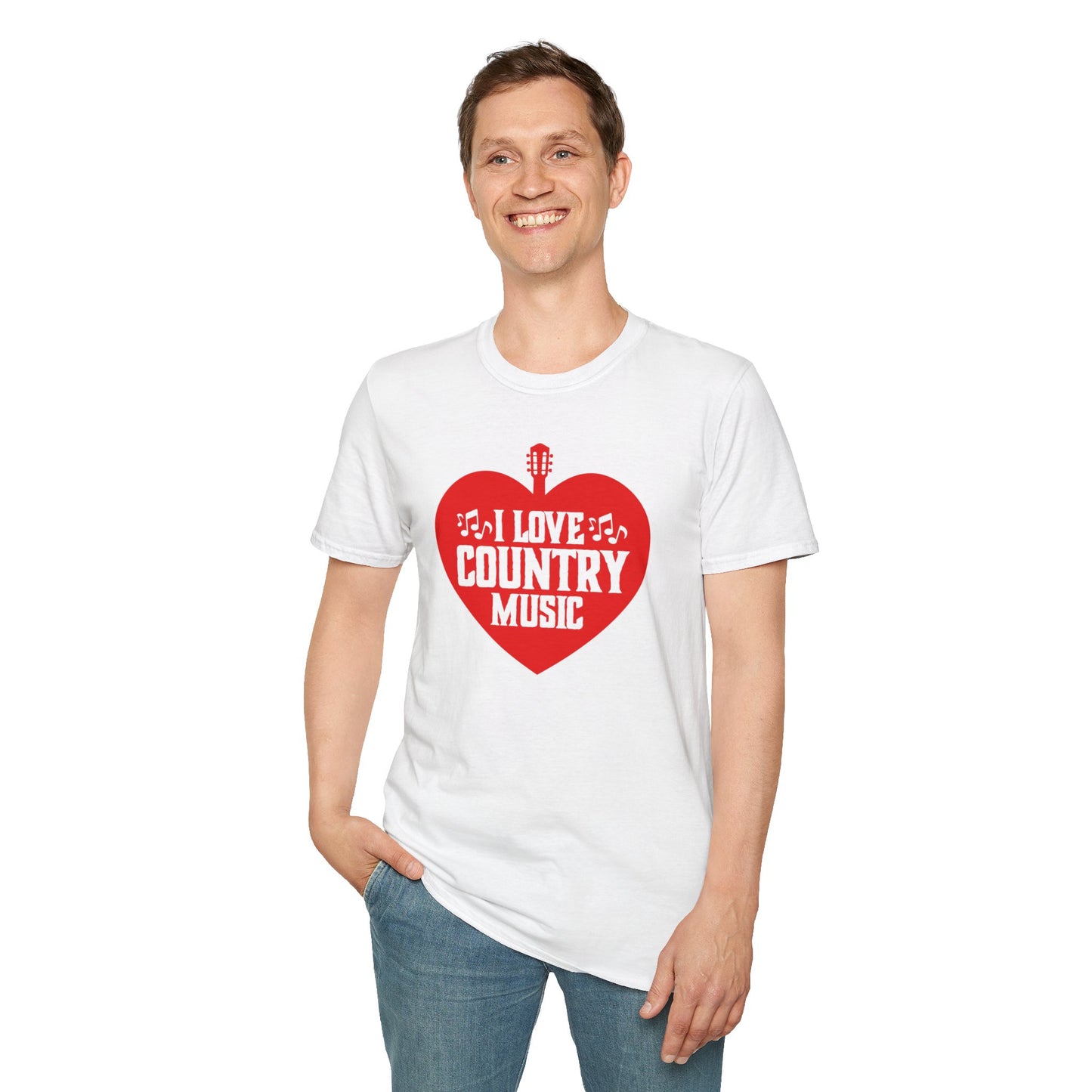 I Love Country Music Unisex Softstyle T-Shirt