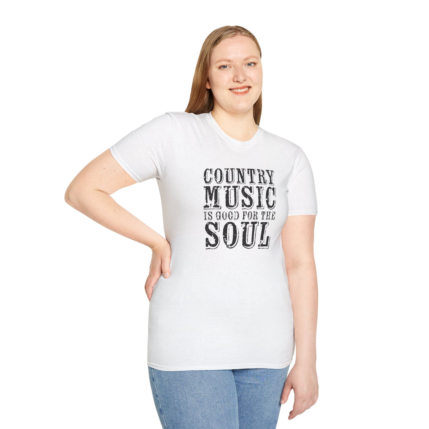 Country Music Is Good For The Soul Unisex Softstyle T-Shirt