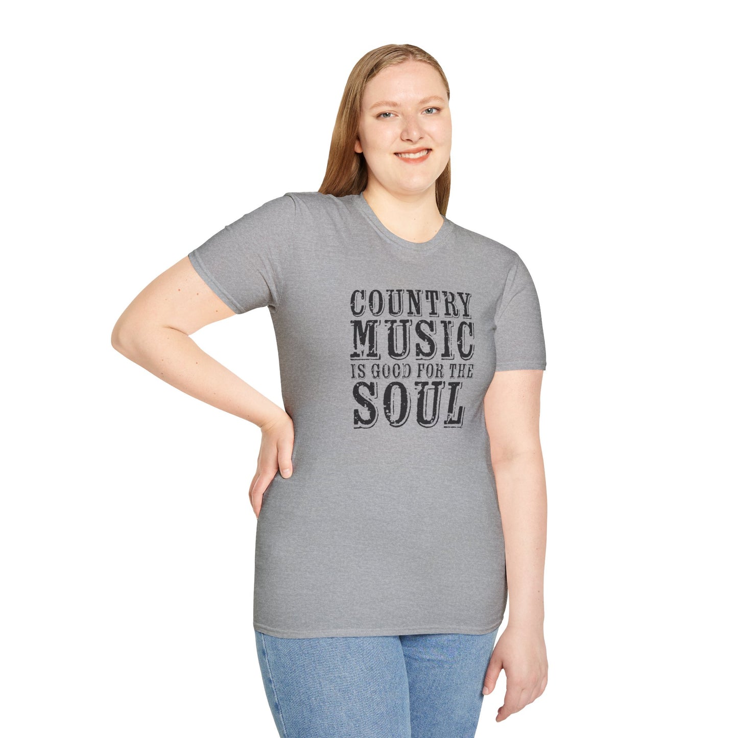 Country Music Is Good For The Soul Unisex Softstyle T-Shirt