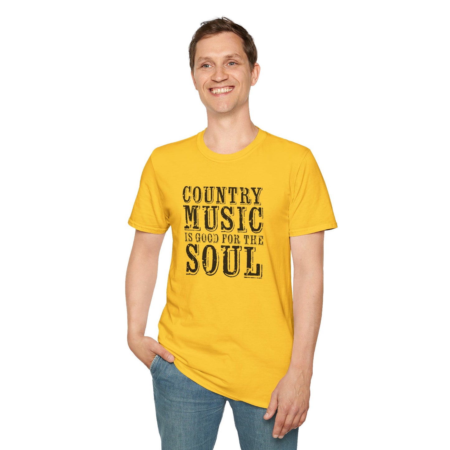 Country Music Is Good For The Soul Unisex Softstyle T-Shirt