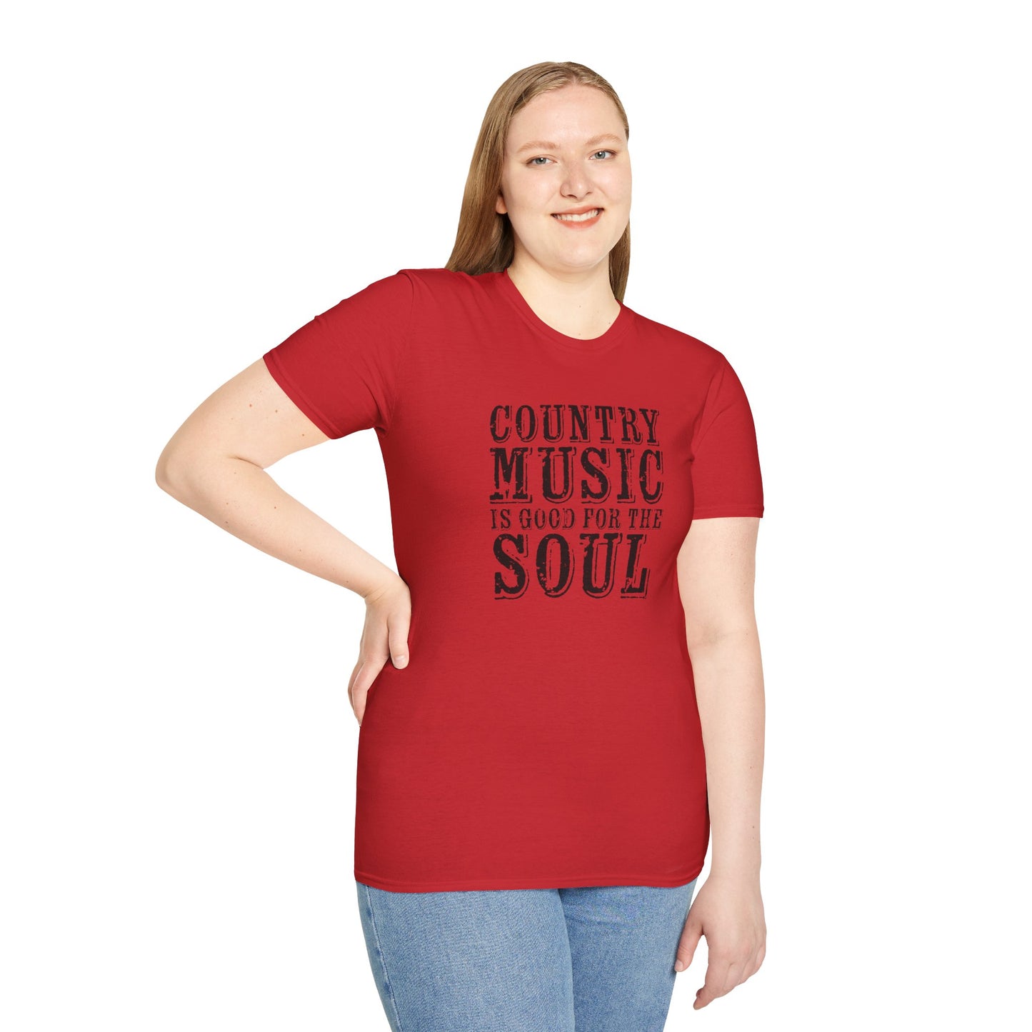 Country Music Is Good For The Soul Unisex Softstyle T-Shirt