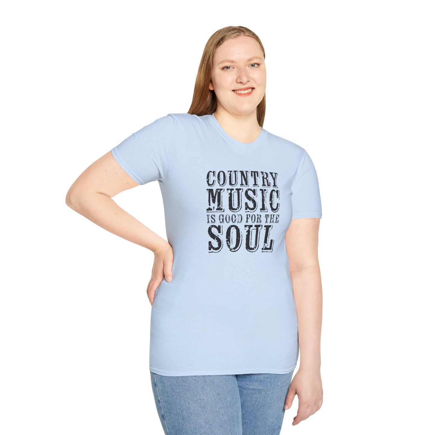 Country Music Is Good For The Soul Unisex Softstyle T-Shirt