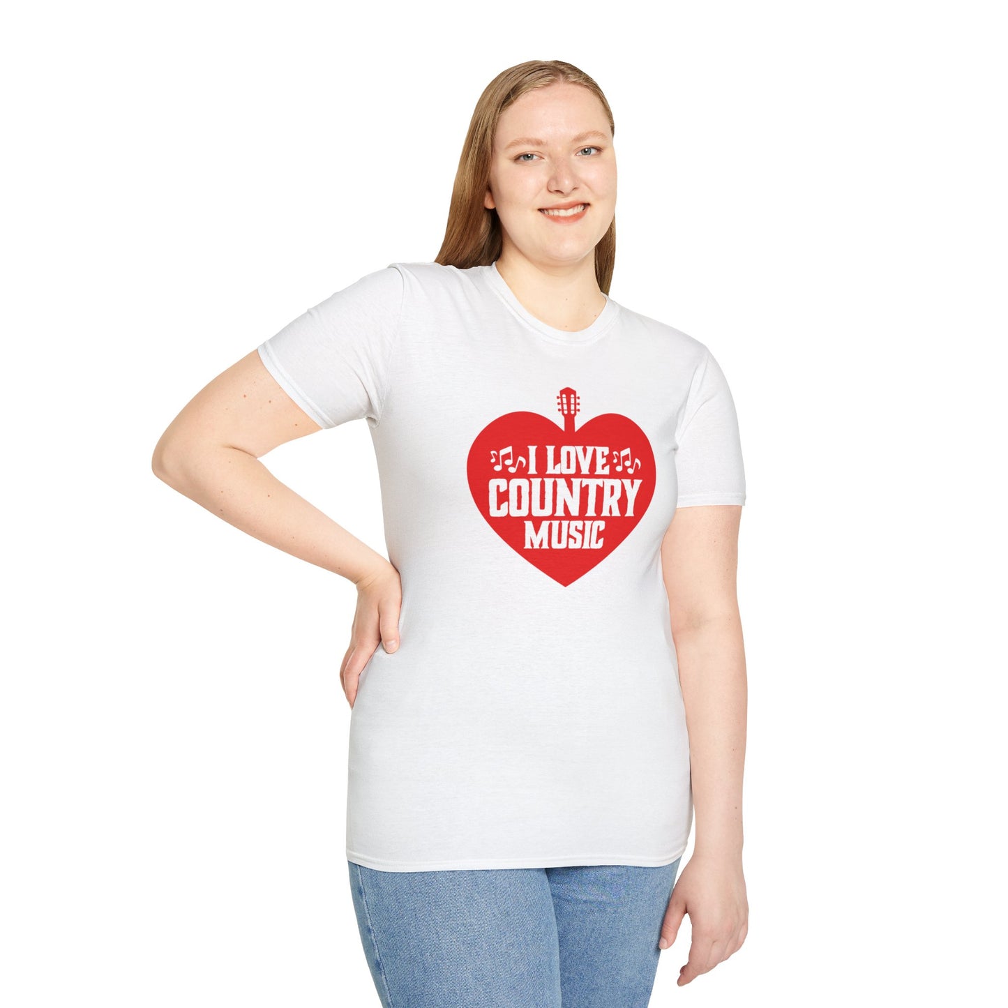 I Love Country Music Unisex Softstyle T-Shirt