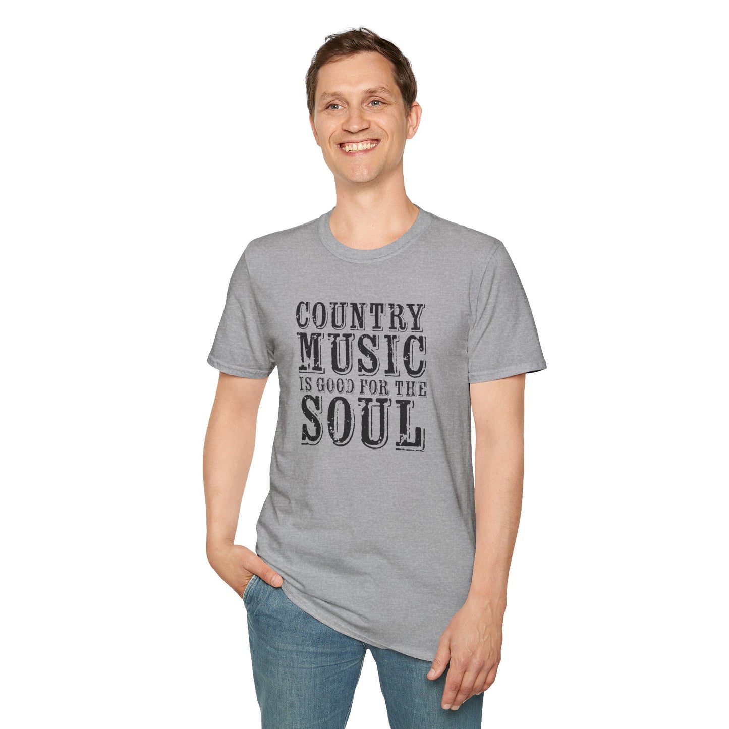 Country Music Is Good For The Soul Unisex Softstyle T-Shirt